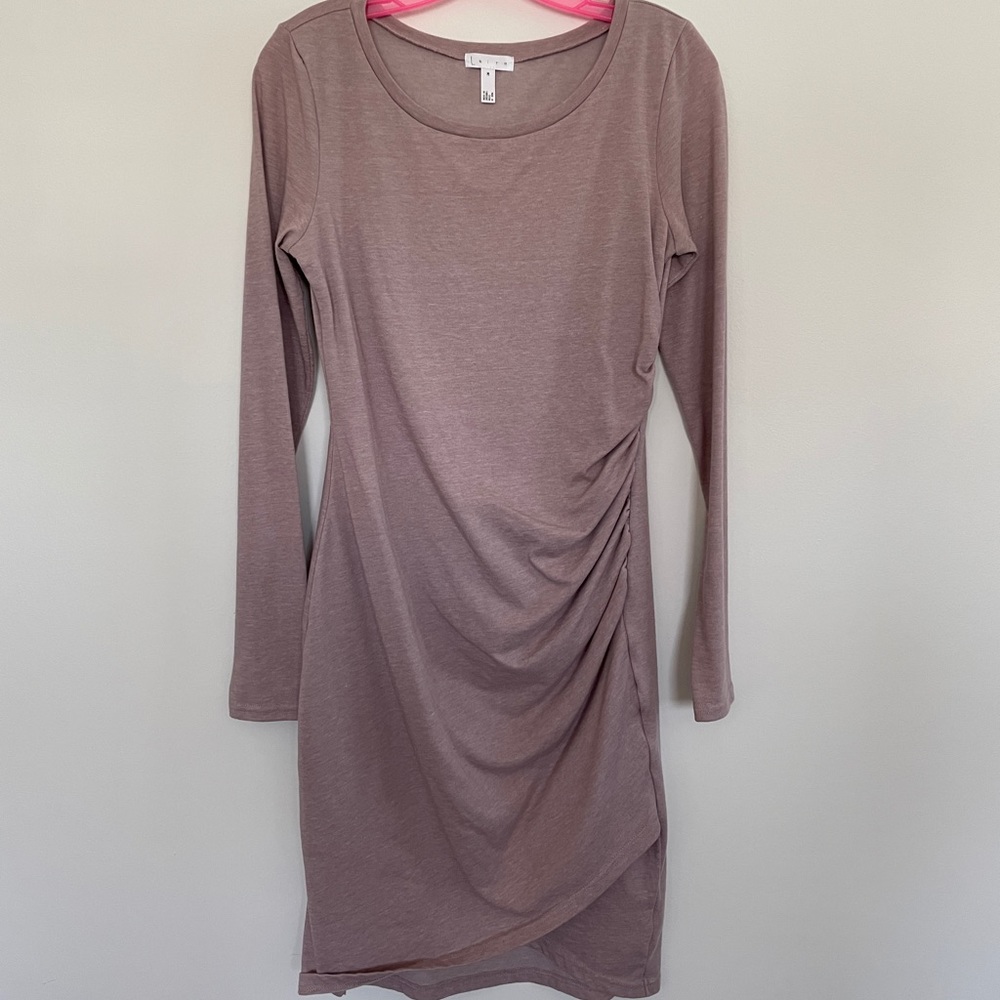 Leith faux wrap style dress